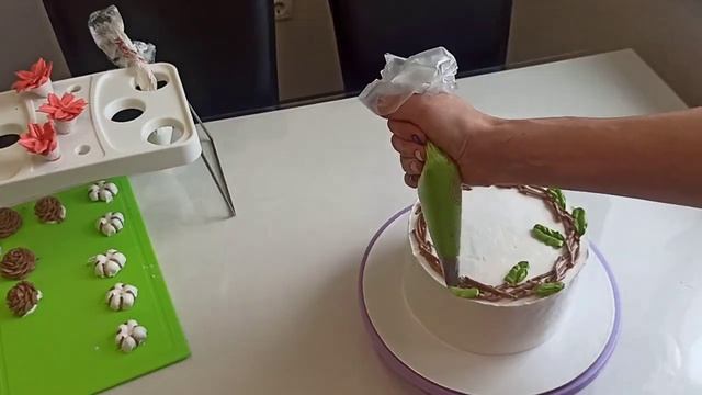 НОВАЯ Идея Вам точно ПОНРАВИТСЯ. Самое ПРОСТОЕ и КРАСИВОЕ украшение торта на рождество смотреть онлайн