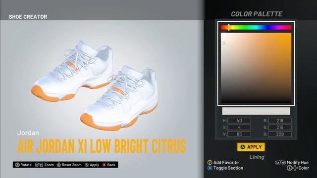 HOW TO MAKE Air Jordan 11 Low "Bright Citrus" IN NBA 2K21! NBA 2K21 Shoe Creator смотреть онлайн