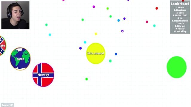 BE THE BIGGEST BALL! | Agar.io #1 смотреть онлайн