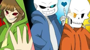 Stronger than you Sans, Papyrus, and Chara version