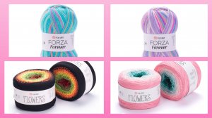 Поступление пряжи 17.02.2025.ЯрнАрт Forza Forever и Flowers (полухлопок)