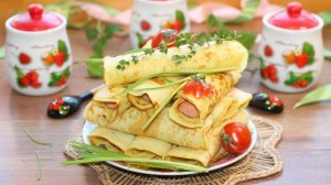 Пряные блинные трубочки с начинкой