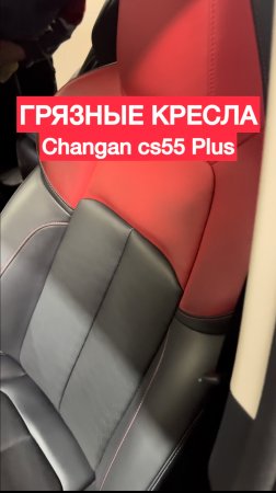 Грязные кресла Changan cs55 plus / uni-s от куртки #changan #химчистка #авто #машина #детейлинг