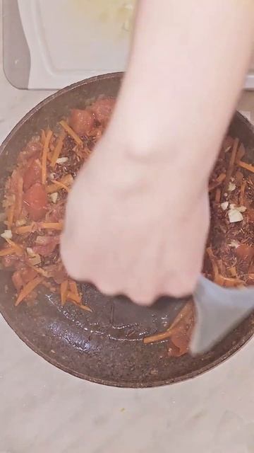 Красный рис с овощами / red rice + veggie #food #trend смотреть онлайн