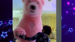 Розовый мишка поздравил Ольгу Бузову!