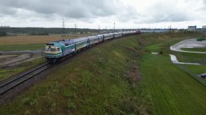 Последние эстонские дизель-поезда ДР1А  / Last Estonian DR1A DMU motor cars heading to Latvia
