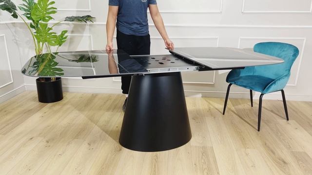 Tavolo BEATRICE allungabile – piano a botte in ceramica effetto marmo смотреть онлайн