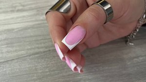 Коррекция ногтей гелем френч 1 часть