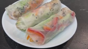 СПРИНГ РОЛЛЫ С КУРИЦЕЙ _ ПОЛЕЗНАЯ И ВКУСНАЯ ЗАКУСКА _ БЫСТРЫЙ ПП РЕЦЕПТ _ SPRING ROLLS