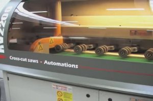 Линия оптимизации и вырезки дефектов древесины CURSAL TRV2200E500 с автоматической сортировкой