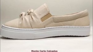 Tenis Feminino Casual Slip On Sapatenis Tenis Sem cadarço Numeração Especial até 44 Calçados Atacad