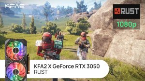 KFA2 X GeForce RTX 3050 Black | RUST | 1080p (Full HD) разрешение