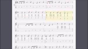 "C'è La Luna Mezzo Mare" - Easy Guitar Tab with Lyrics