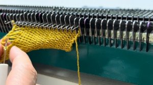 Как вязать английскую резинку на вязальных машинах Северянка, Нева 1, Нева 2