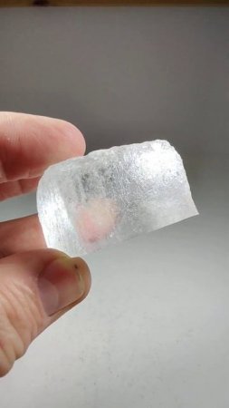 Halite (salt) cleaved crystal. From Pakistan.