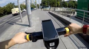 "Whoosh" Ninebot S90L Electric Scooter To Rent - driving to the Khovrino bus station