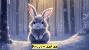 Маленькие художники: Рисуем зайца - Детский образовательный мультфильм