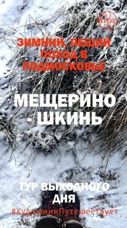 Зимний поход от Мещерино до Шкини 13 км. Московская область Коломна. Февраль 2025