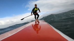 SUP DOWNWIND - Hectic cross-off (30-40 knots)