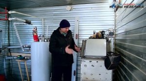 Монтаж утепленного котла Неделька