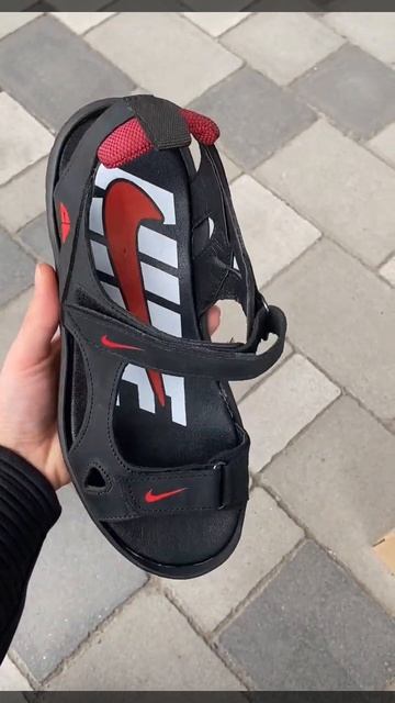 Мужские летние кожаные сандалии Nike NS, Мужские кожаные шлёпанцы смотреть онлайн