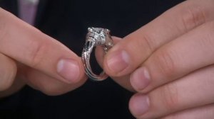 Vicenza Silver Sterling Diamonique Panther Head Ring on QVC