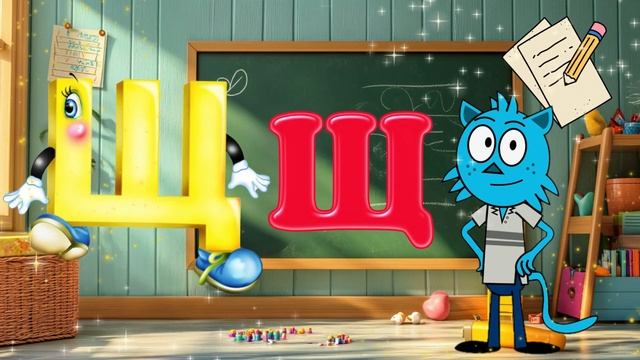 Учим алфавит: буквы У–Я  С Мурзиком и животными!