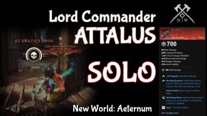 SOLO Lord Commander Attalus / Quest Fracture Artifact