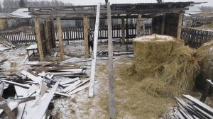 Овчарня! Кроим крышу!!! Морозные денечки!