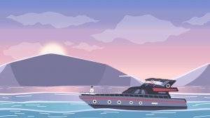 ITMO/MOTION. Adobe After Effects. Boat