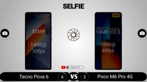 Tecno Pova 6 vs Poco M6 Pro 4G