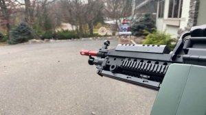 NEW!! EMERBU M249 Gel Ball Blaster with Metal Gears!- Demo & FPS Test