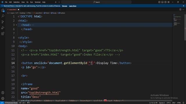 HTML Tutorial for Beginners to Advance: 131 HTML Crash Course - HTML JavaScript Date & Time Functio