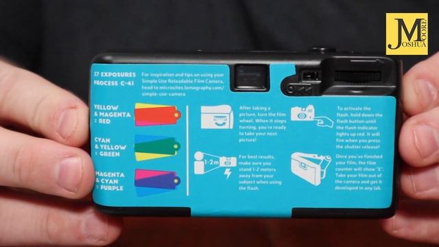Lomography Simple Use Reloadable Film Camera LomoChrome with Turquoise film Unboxing смотреть онлайн