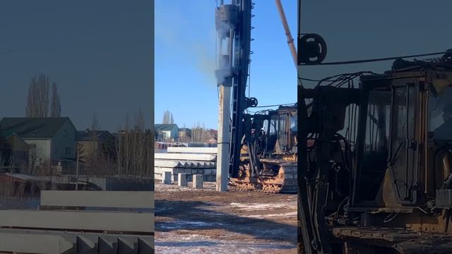 Забивка тупой сваи безопалубочного формования