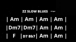 ZZ Top Slow Blues Backing Track in Am