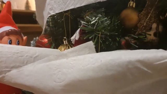 Ben The Naughty Elf Caught on camera Wrapping the Christmas tree in toilet paper смотреть онлайн