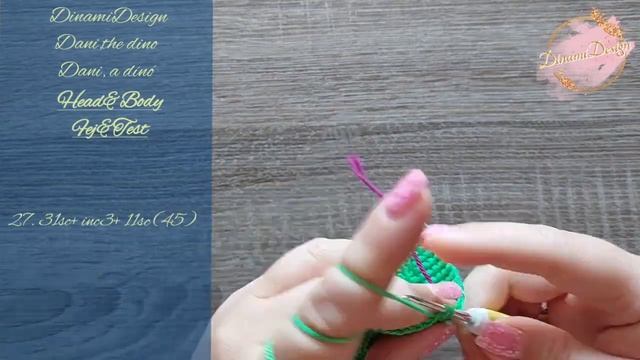 Dani, the dinosaur crochet tutorial | Dani, a dínó horgolás tutorial смотреть онлайн