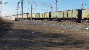 Сдвоенный грузовой поезд Смышляевка