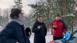 Зима, лес, горки.