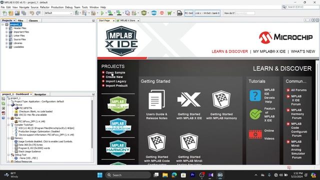 Create a Project in MPLAB X IDE for PIC16F877A in 2024