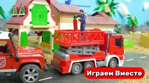 Играем в машинки ! Красим машинки ! Пожарная машина ! Видео для детей