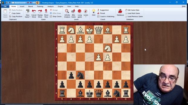 Sesiunea 144: Karpov vs Kasparov, WCC 1990, game 1, New York смотреть онлайн