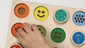 Сортер тактильный деревянный Alatoys Улыбочки-Узоры СОР103