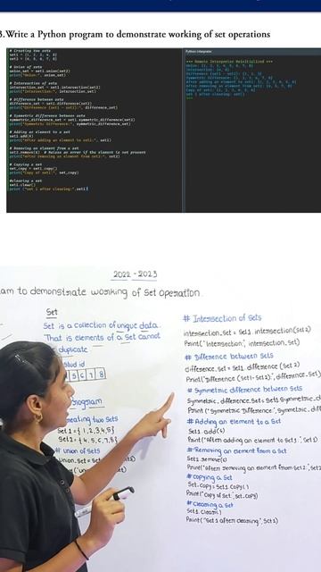 "Deciphering Set and Symmetric Difference Operations in Python: Logic Unveiled" ಕನ್ನಡ ದಲ್ಲಿ