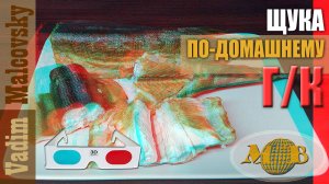 3D stereo red-cyan щука горячего копчения. Мальковский Вадим