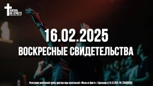 ЕЖЕНЕДЕЛЬНЫЕ СВИДЕТЕЛЬСТВА | КРАСНОДАР 🔥 16.02.2025