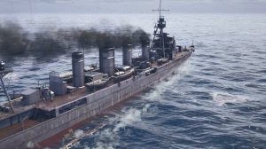 Лёгкий крейсер Сендай 1942 год.