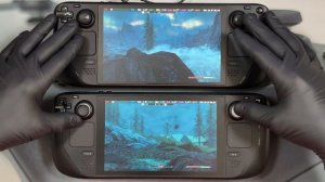 The Elder Scrolls V: Skyrim | Steam Deck OLED VS LCD | Steam OS | Gameplay Comparison w/Commentary