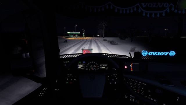 ETS 2 Multiplayer - Winter / Volvo FH750 / Paris ~ Calais #71 смотреть онлайн